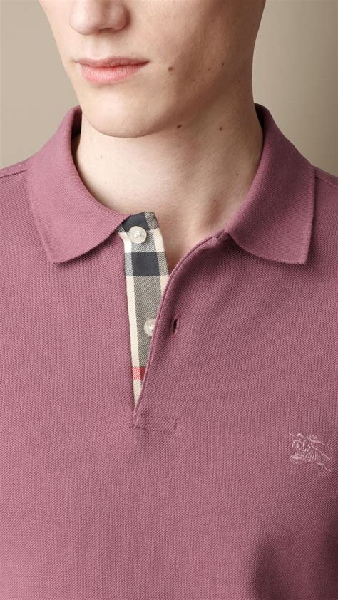 burberry chalk pink polo|Polo shirts Burberry .